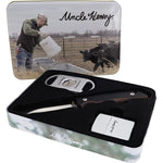 Uncle Henry fixed blade knife gift set front view inside presentation tin