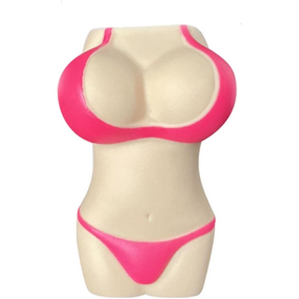Kinky Pleasure bikini lighter case front view white girl novelty accessory.