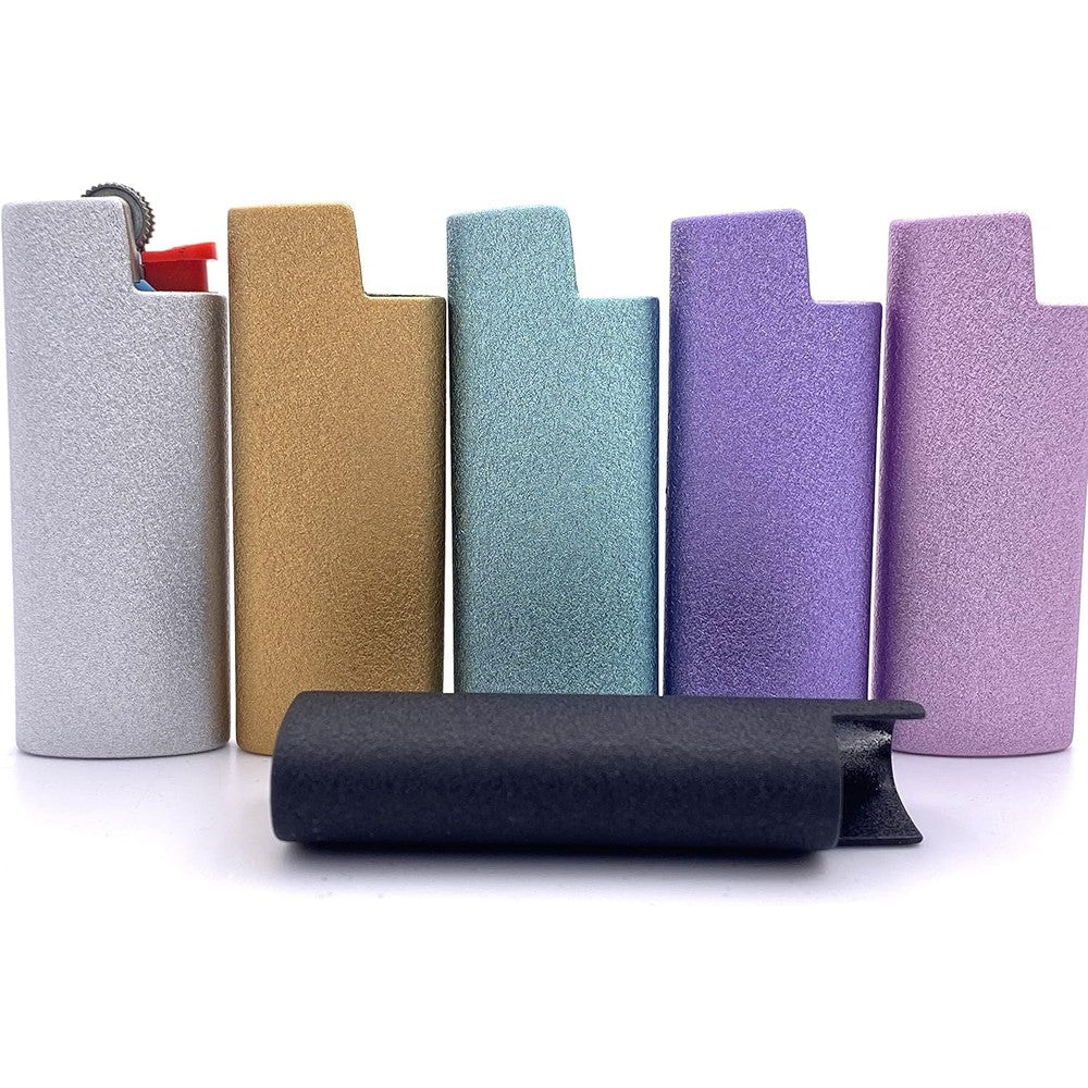 Lucklybestseller vintage metal lighter case premium cover six pack front view