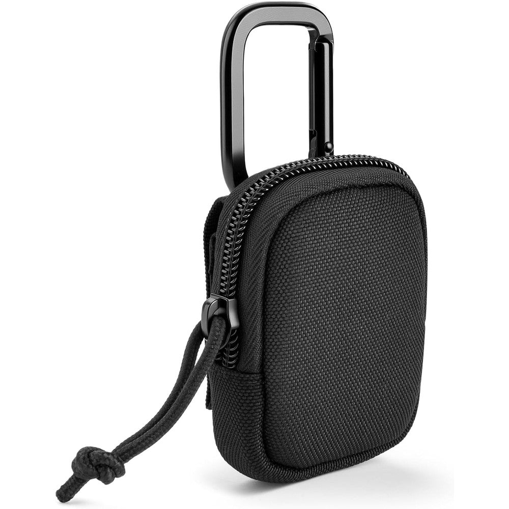 Xxerciz tactical nylon lighter pouch front view showcasing heavy-duty black ballistic fabric exterior.