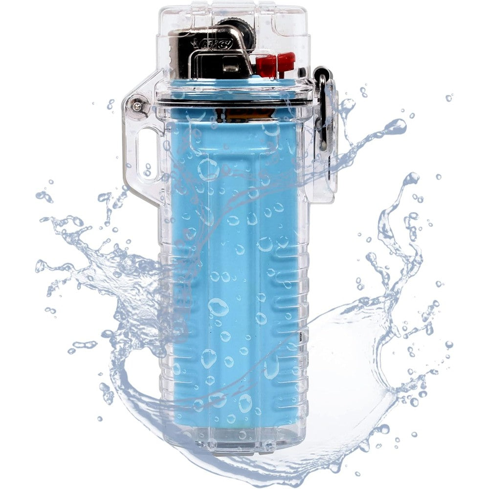 ZHAOGOO HUMWE EDC waterproof lighter case front view clear protective sleeve