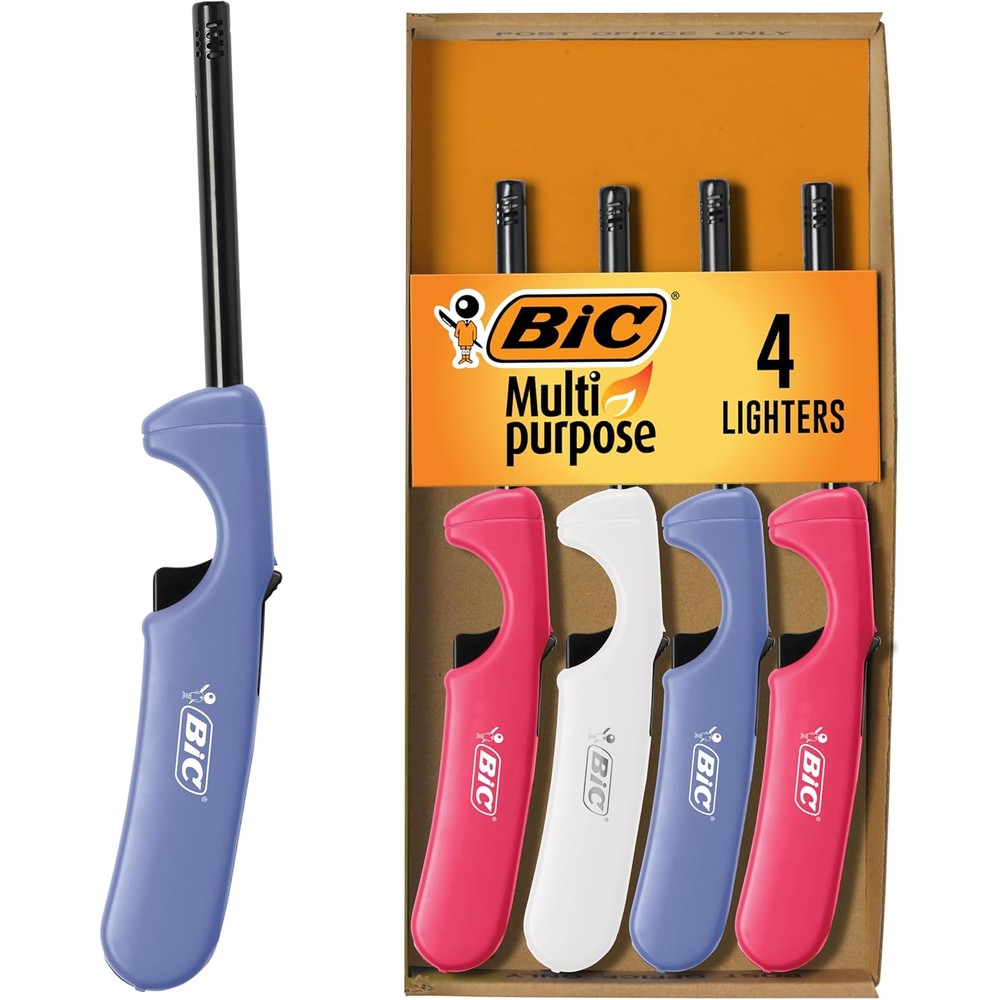 BIC Multi-Purpose Lighters 4-pack front view for candle lighting