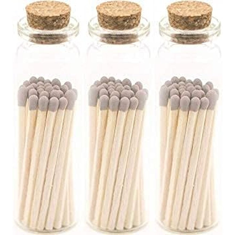 River Birch Decorative Matches in a Bottle three pack front view imported home decor