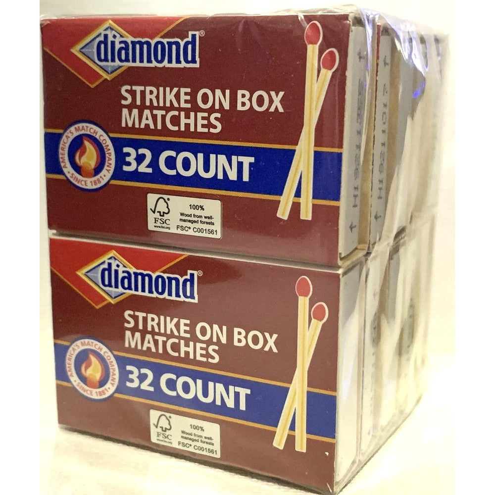 Diamond Greenlight Strike On Box Matches front view ten pack bundle