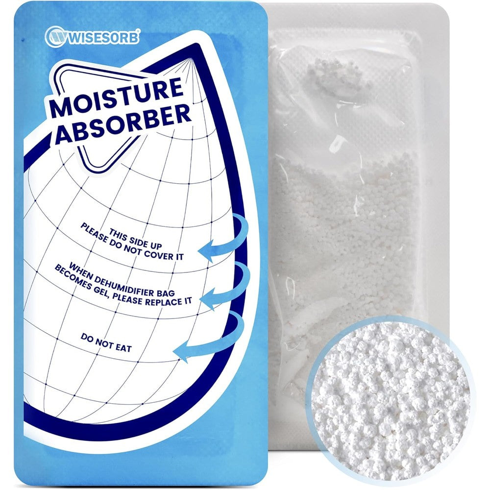 Wisesorb 25 Gram 10 Packs Moisture Absorbers front view for closet dehumidifying