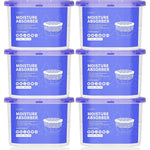CLEVAST Moisture Absorber Boxes 6 pack front view for closet dehumidification