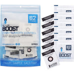 Integra Boost 62% RH 8 gram humidity control pack front view for herb preservation.