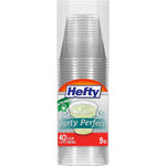 Hefty Party Perfect Clear Plastic Cups front view for elegant party hosting