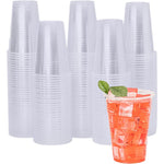 YEEHAW 9 Ounce Plastic Cups front view clear disposable drinkware.