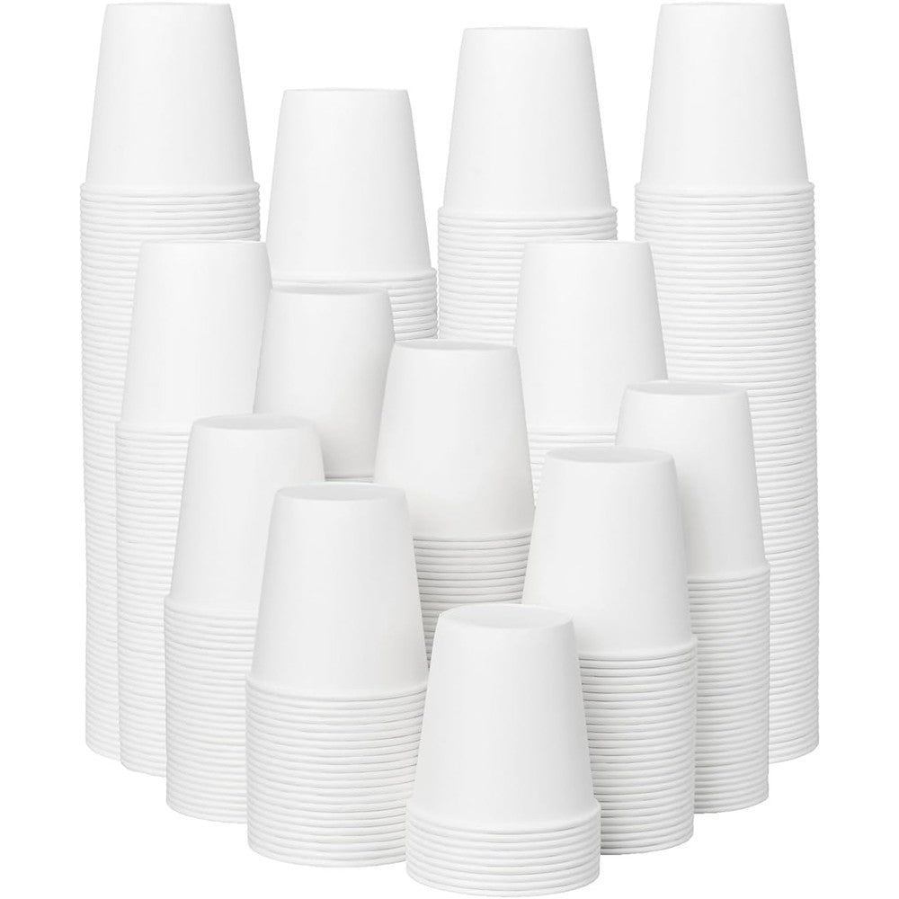 Ecoextra 300 Pack 3 Ounce Paper Cups front view