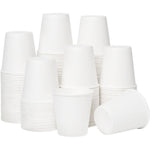 RACETOP 3 ounce paper cups 100 pack front view disposable bathroom cups