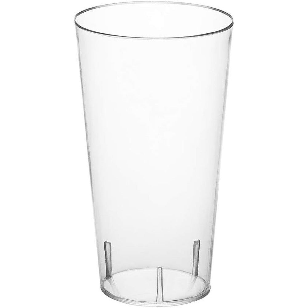 Party Essentials disposable tall plastic shot glasses 40 count pack front view