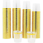 Mandala Crafts Disposable Plastic Shot Glasses front view 120 count pack