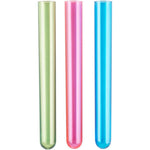 Guffman Neon Plastic Test Tube Shot Shooters assorted colors front view