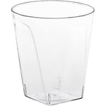 Party Essentials square shot glasses front view for catering events