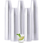 Jolly Chef 500 plastic shot glasses front view for party catering.