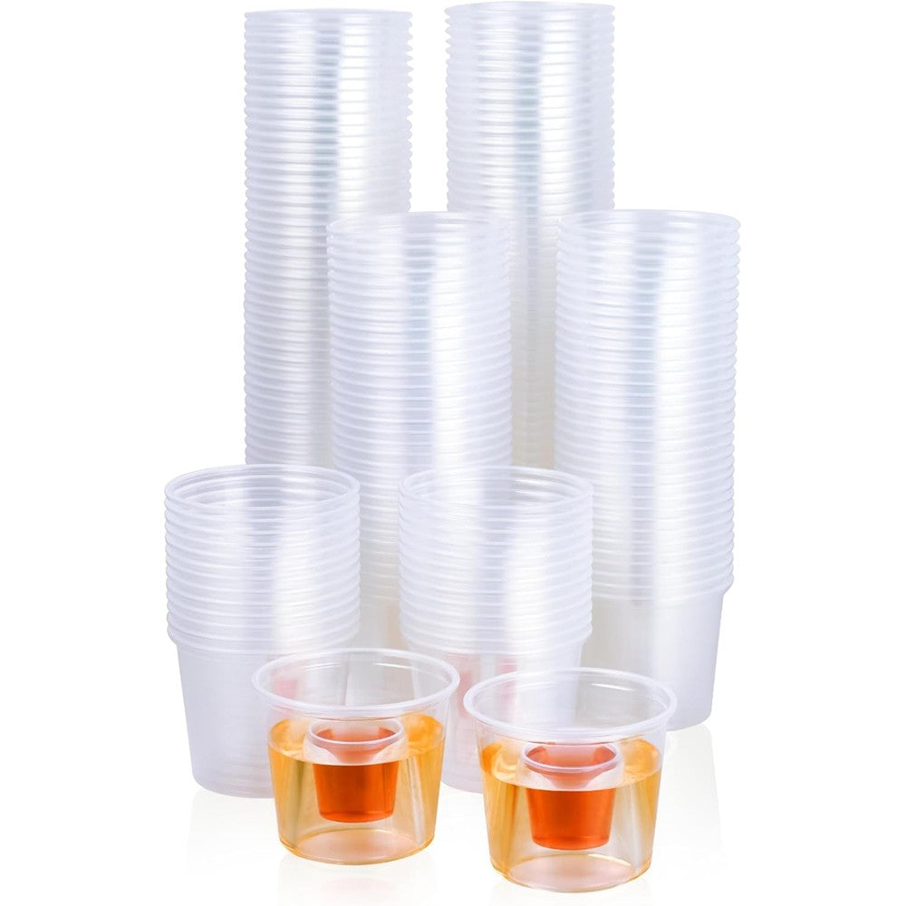 JOLLY CHEF 200 Disposable Bomber Cups front view party shot glasses