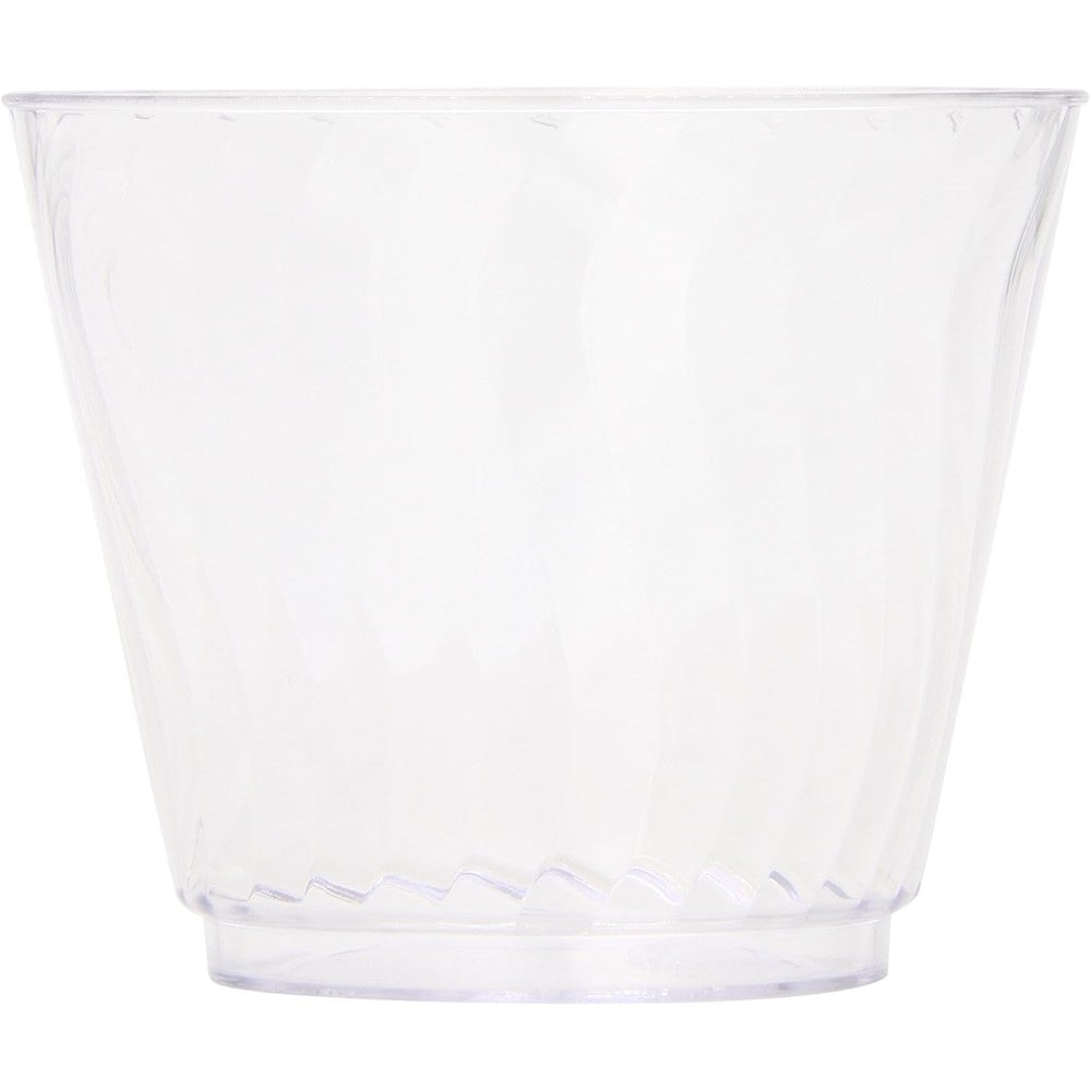 Chinet Cut Crystal Tumblers 100 count pack front view elegant party cups