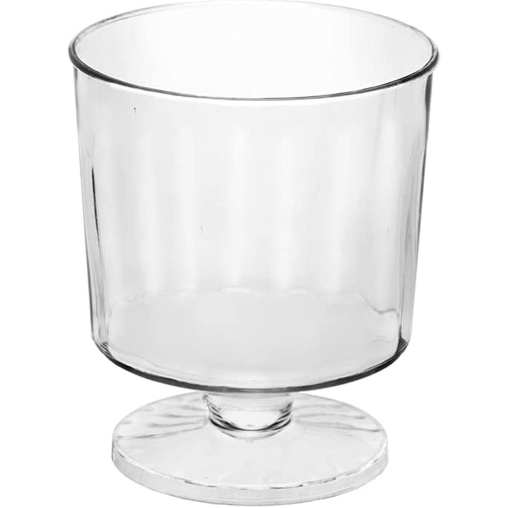 Party Essentials mini stemware glasses front view for elegant wine tastings.