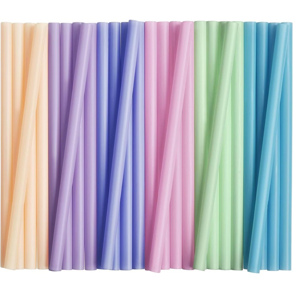 Alink jumbo plastic smoothie straws 100 pack front view