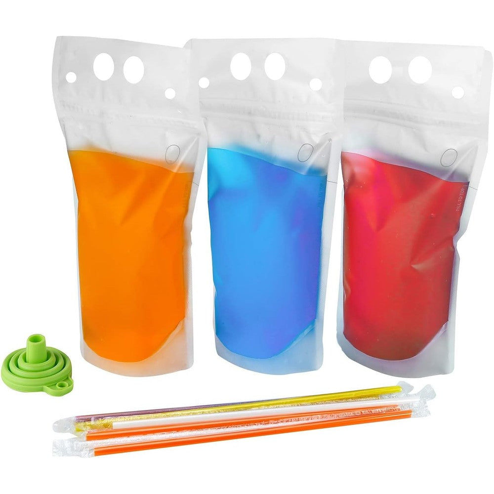 C CRYSTAL LEMON drink pouches front view for party catering