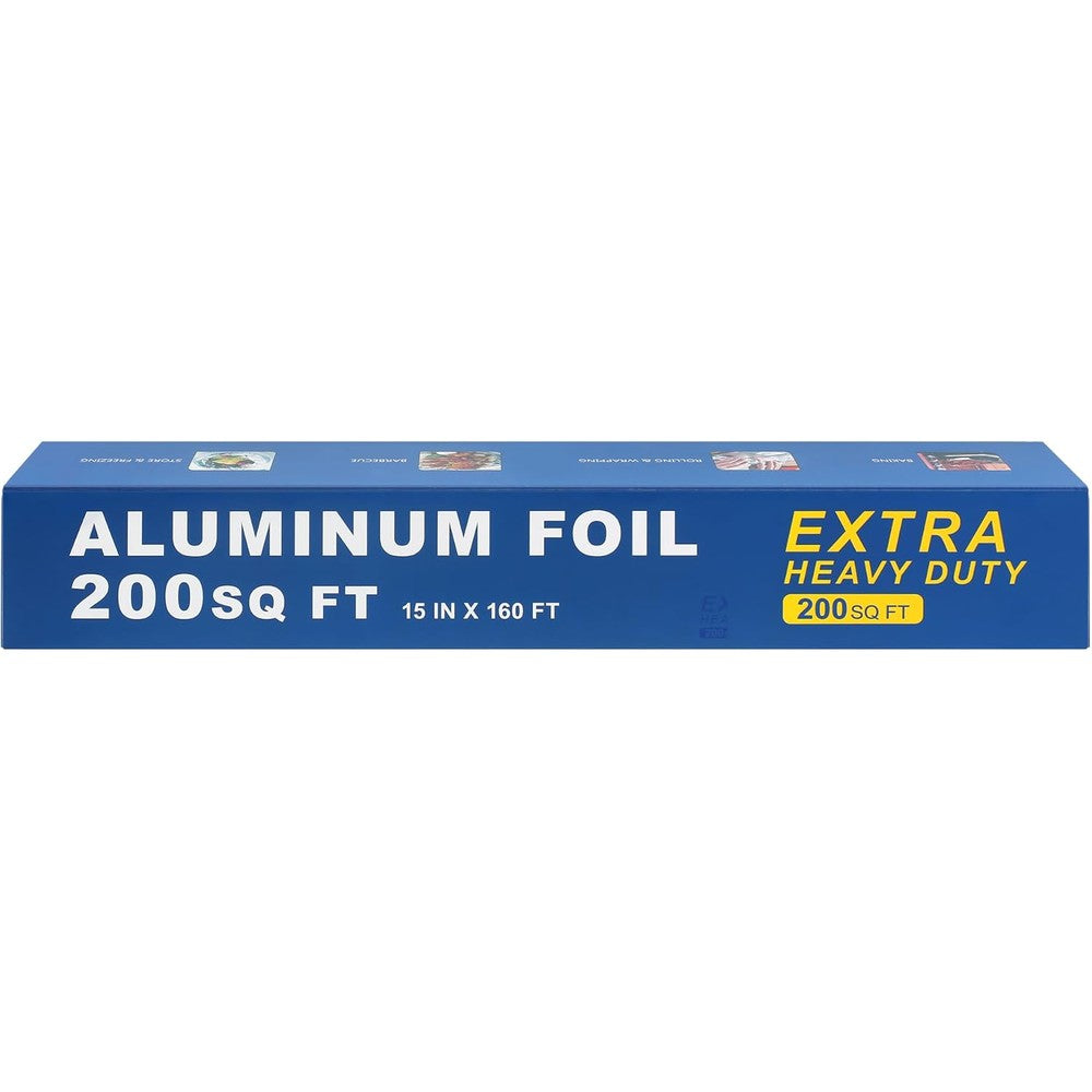 MNTLO Super Thick Extra Heavy Duty Grilling Aluminum Foil roll in packaging for commercial cooking.