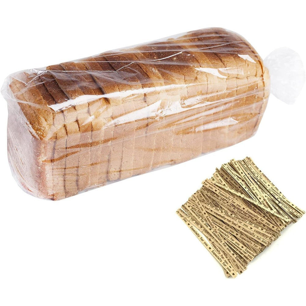 Morepack Bread Poly Bags front view clear plastic packaging for homemade loaves