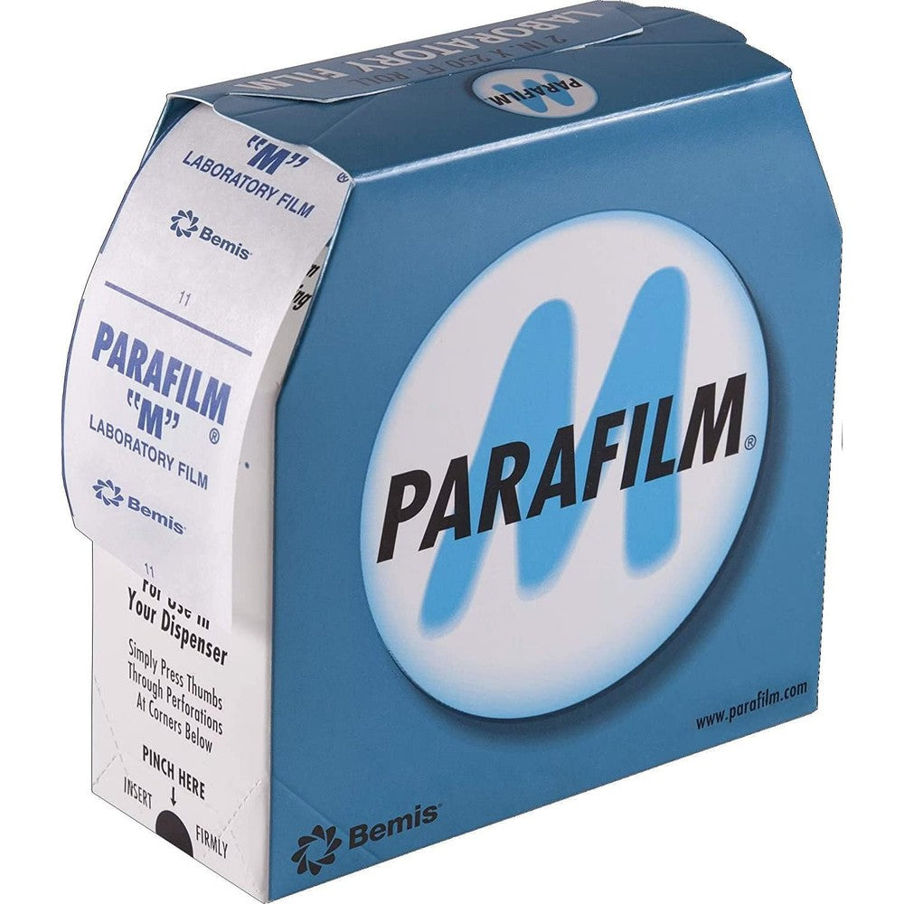 Bemis Parafilm M PM992 250 foot roll front view authentic laboratory sealing film.