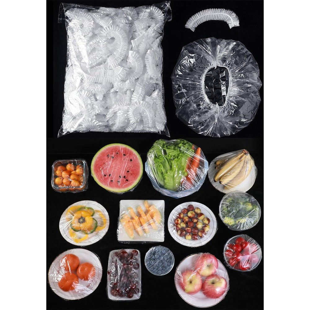 CNFZLIYUER 100pcs disposable elastic food storage covers front view