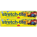 Stretch-Tite premium plastic food wrap 500 sq ft 2-pack front view