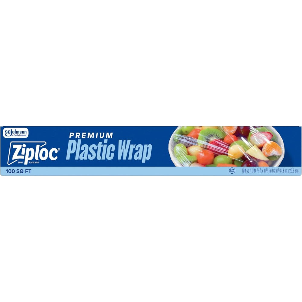 Ziploc food storage wrap box front view
