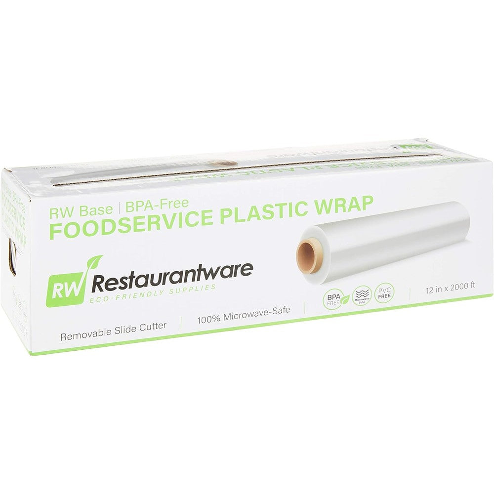 Restaurantware RW Base Cling Wrap front view of commercial 2000 feet roll box.
