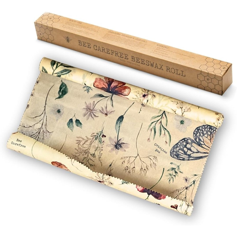 Bee Carefree reusable beeswax roll front view packaging