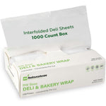 Restaurantware RW Base Plastic Deli Sheets front view box of 1000.