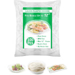 Lauon plastic bowl covers for sourdough bread proofing front view