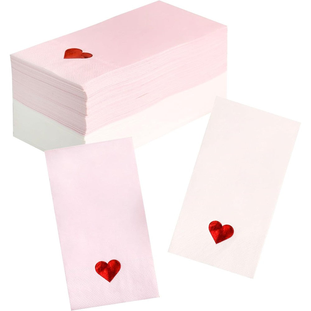 Winoo Design Valentine dinner napkins 100 pack front view