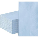 NatNarr light blue disposable napkins front view
