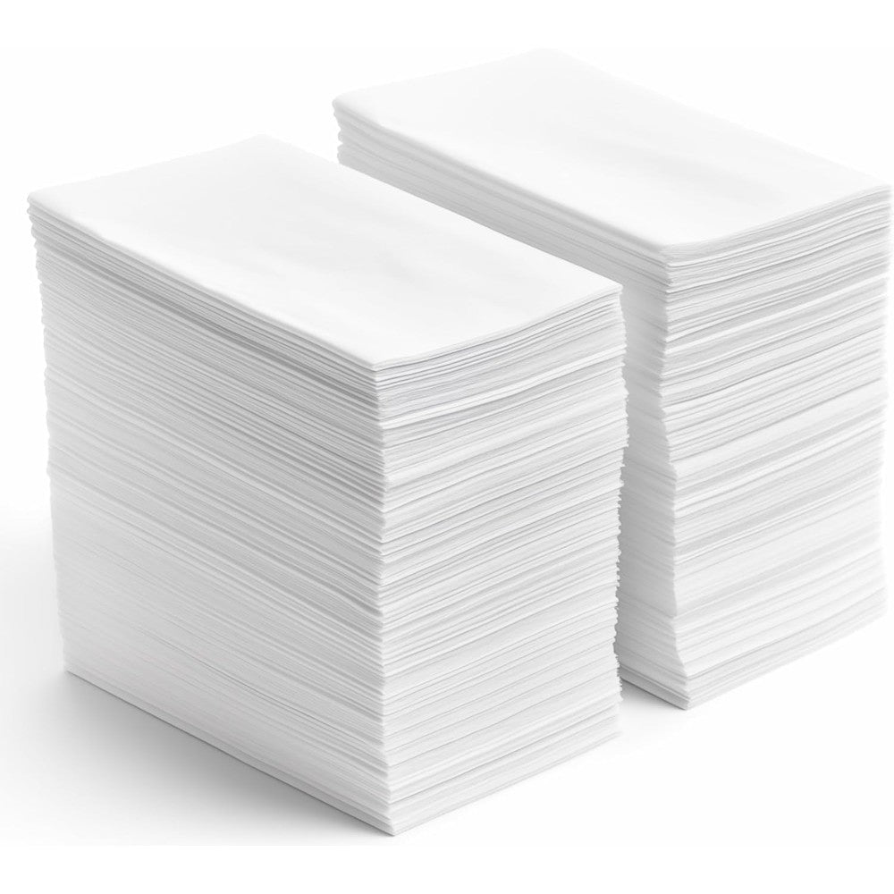 Luxe Paper linen feel disposable hand towels front packaging view