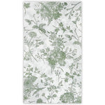 Wrapaholic green floral guest napkins front view for bathroom decor.