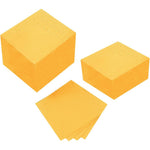 BEFORYOU 100 Pack Yellow Cocktail Napkin front view for party supplies.