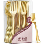 R-kay gold mini forks 100 pack front view packaging