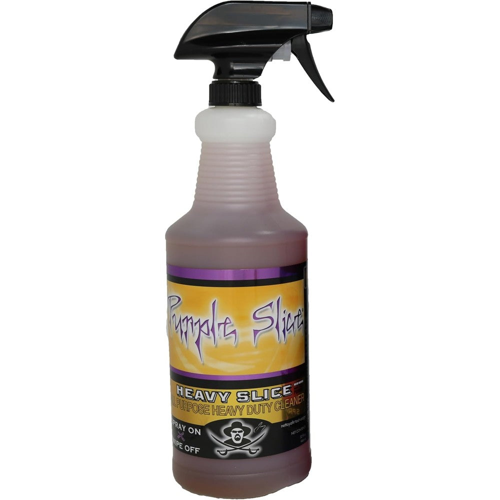 Purple Slice Heavy-Slice All Purpose Heavy Duty Cleaner front view with spray nozzle