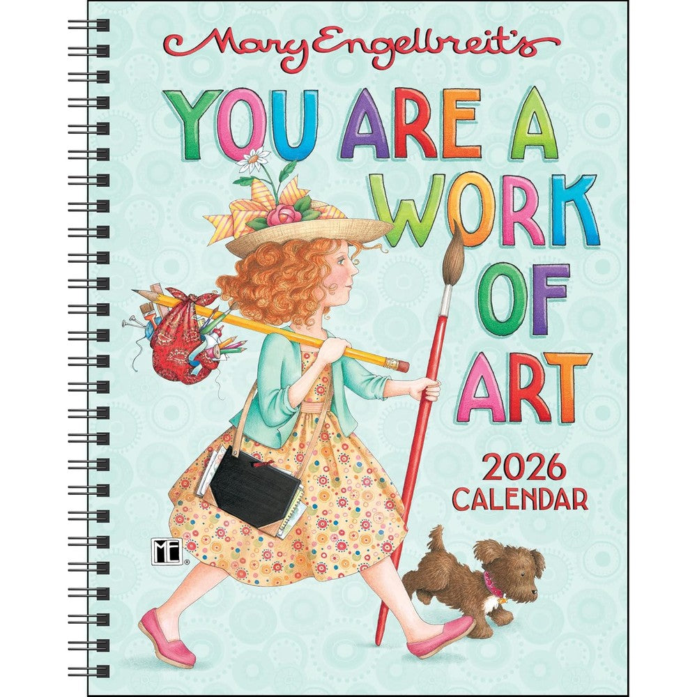 Mary Engelbreit's You Are a Work of Art 2026 Monthly/Weekly Planner Calendar