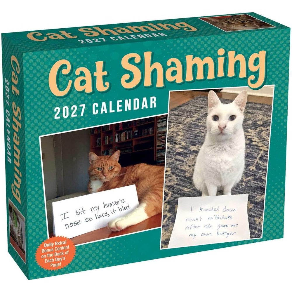Cat Shaming 2027 Day-to-Day Calendar