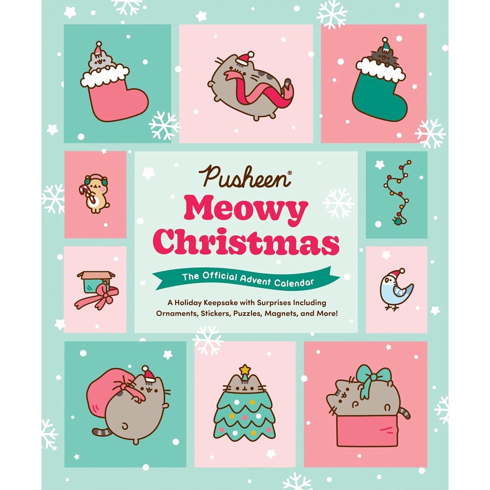 Pusheen Meowy Christmas: The Official Advent Calendar: A Holiday Keepsake with Surprises Including Ornaments, Stickers, Puzzles, Magnets, and More!