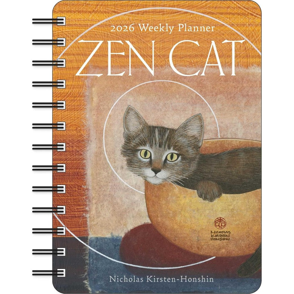 Zen Cat 2026 Weekly Planner Calendar