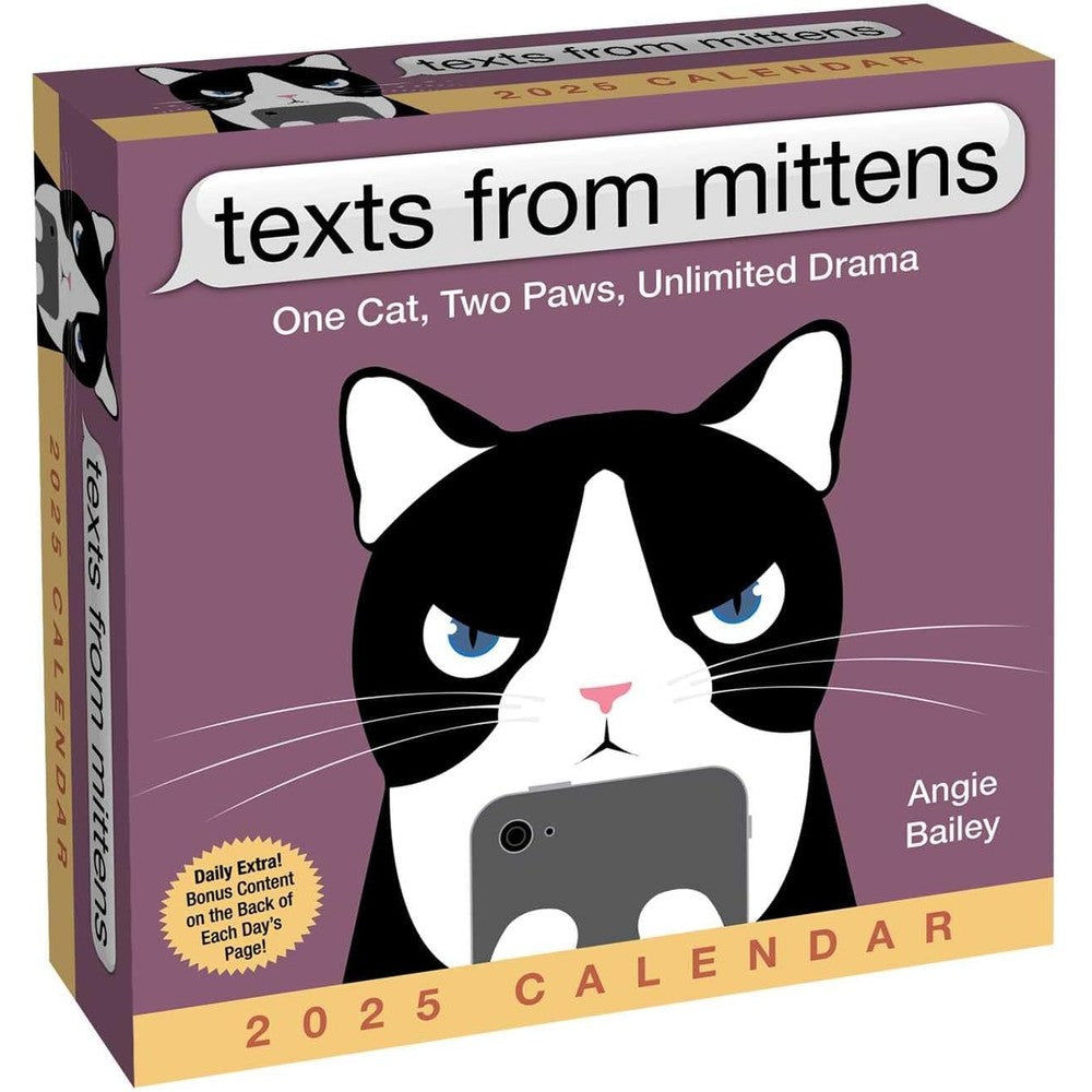 Texts from Mittens the Cat 2025 Day-to-Day Calendar: One Cat, Two Paws, Unlimited Drama
