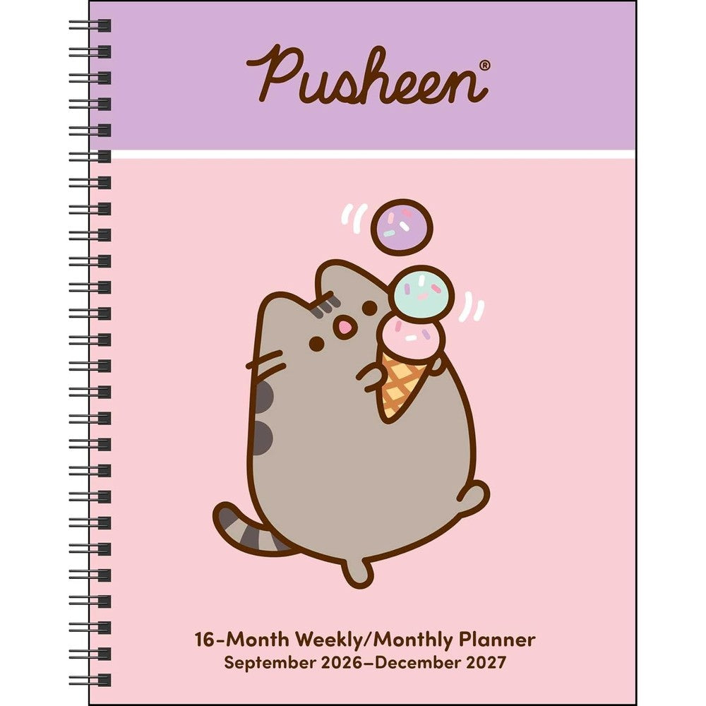 Pusheen 16-Month 2026-2027 Weekly/Monthly Planner Calendar