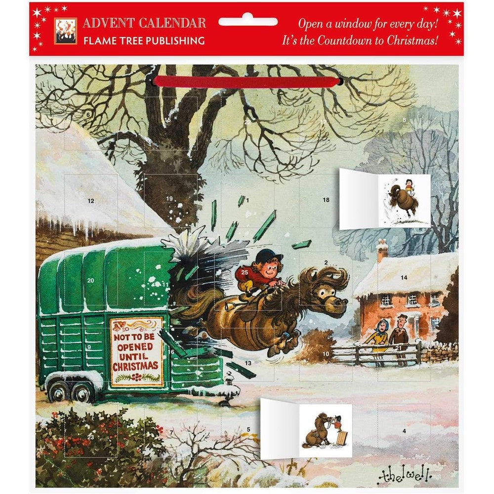Norman Thelwell: Pony Cavalcade Advent Calendar (with stickers)
