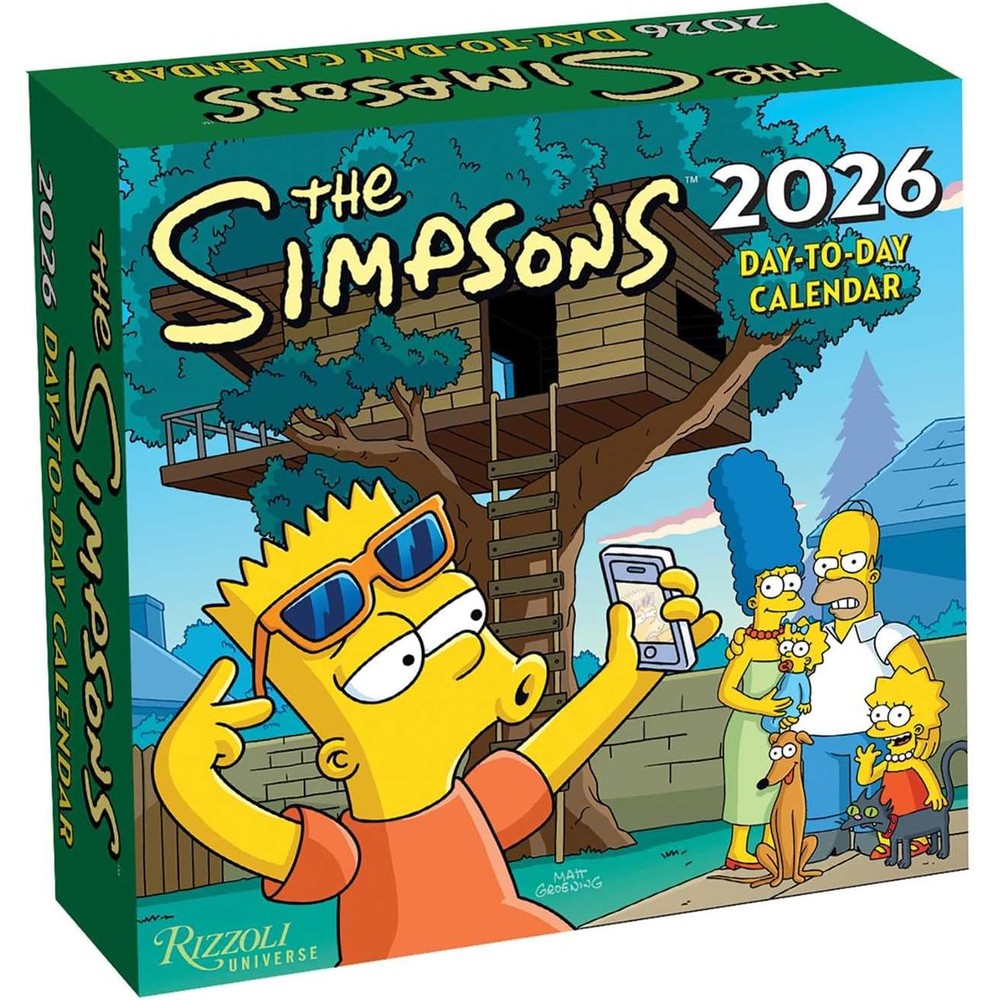 The Simpsons 2026 Day-to-Day Calendar